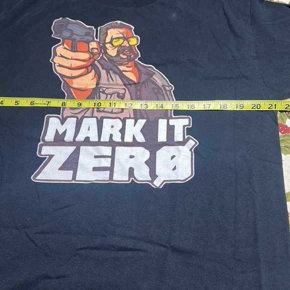 The Big Lebowski Walter Sobchak “Mark it Zero” graphic tee black size M - Picture 4 of 5